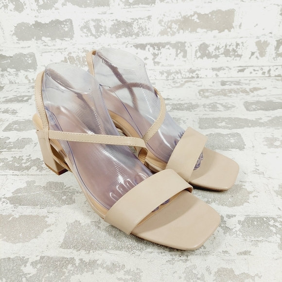 NEW Journee Collection Women's Cream Tan Summer Lirryc Pump Sandals V436 - Picture 4 of 13